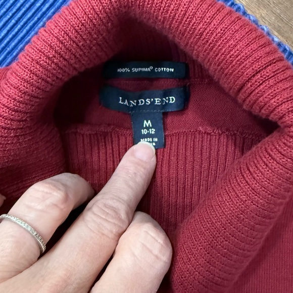 Lands' End Women’s Turtleneck Sweater - Picture 3 of 4